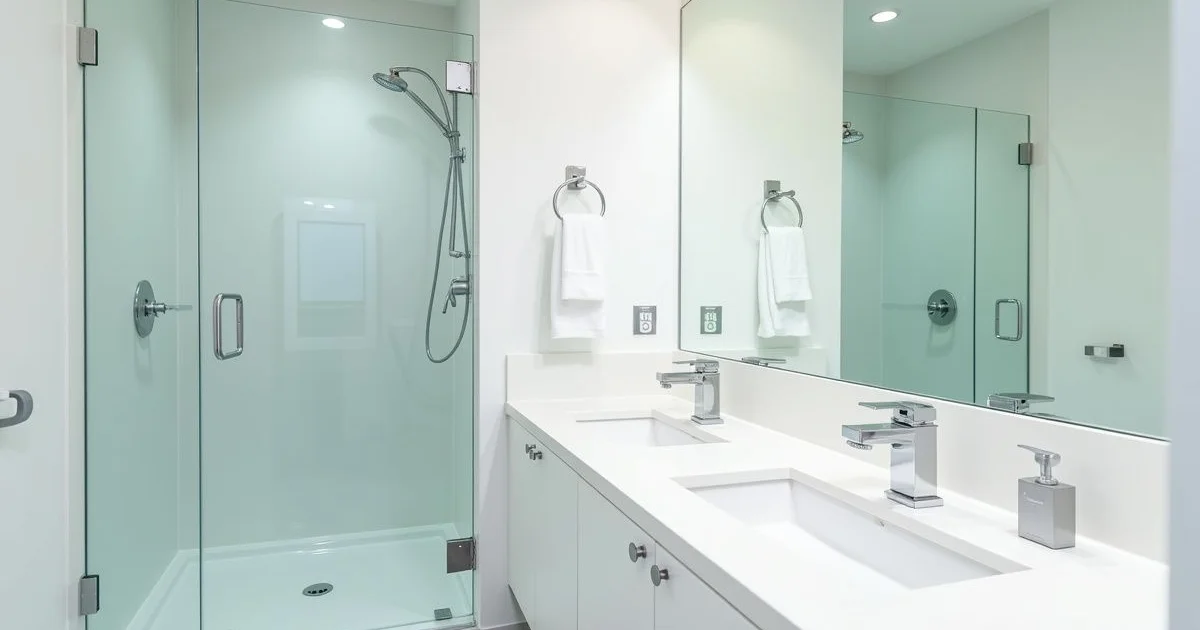 Bathroom after cleaning