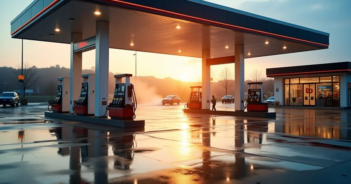 Gas Station Cleaning