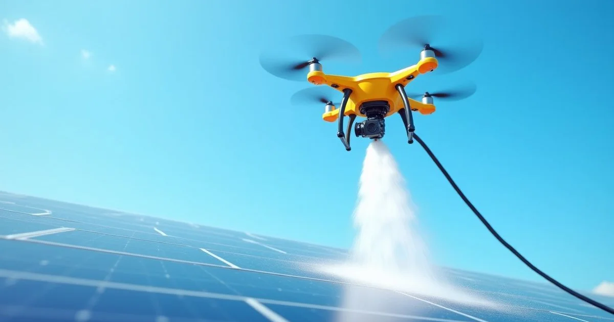 Drone Window Cleaning